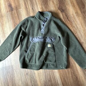 Carhartt Green Sherpa Sweater